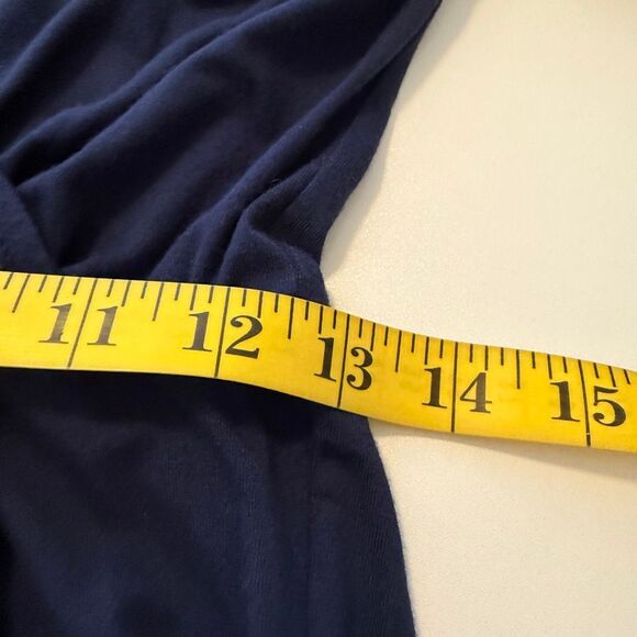 NEW Loveappella Navy Jersey Knit Short Sleeve Jogger Style Jumpsuit Sz M Casual - Picture 8 of 15